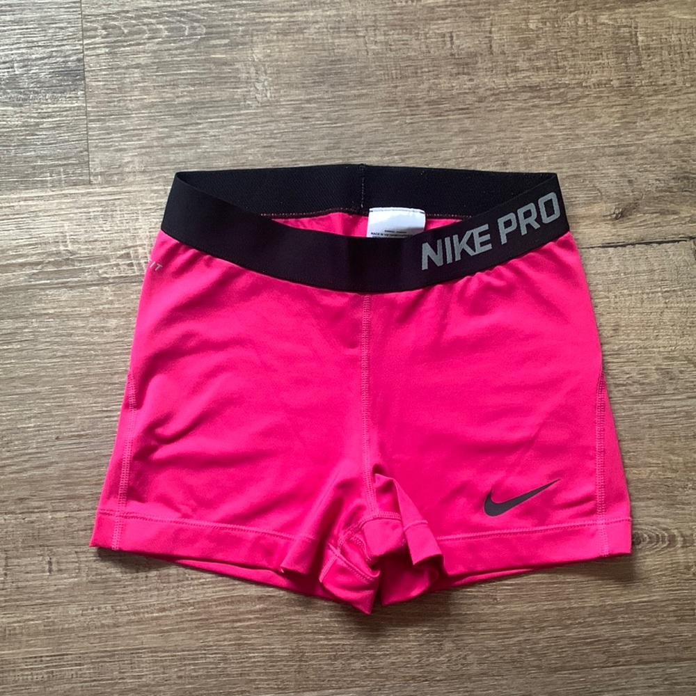 Hot Pink Nike Pros Spandex Only worn once!